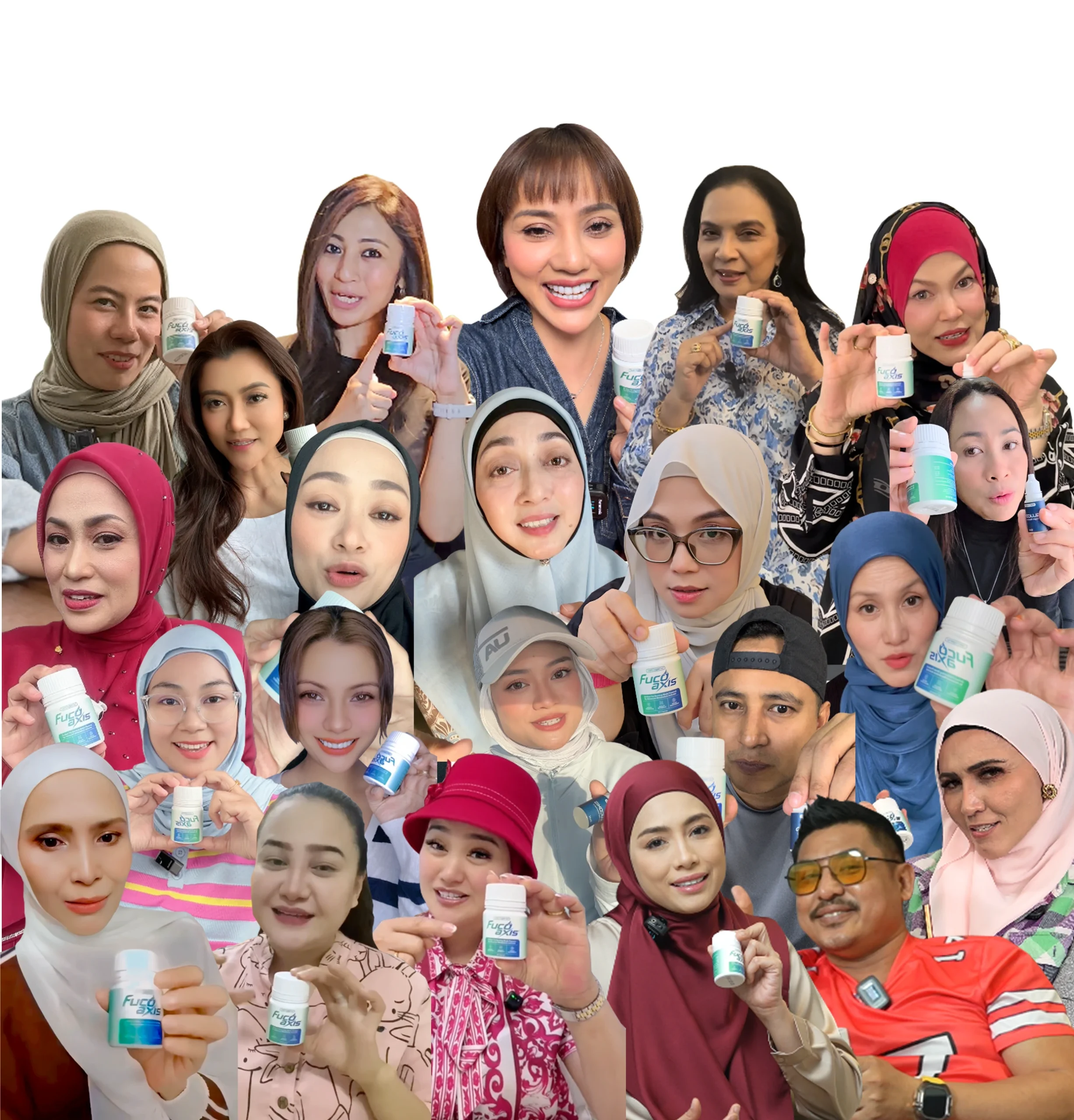 Figura dan selebriti yang turut mengamalkan FUCOAXIS